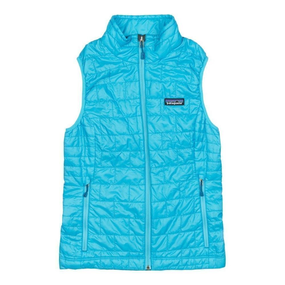Patagonia Nano Puff Insulated Aqua Blue Versatile Vest Women’s Size Small